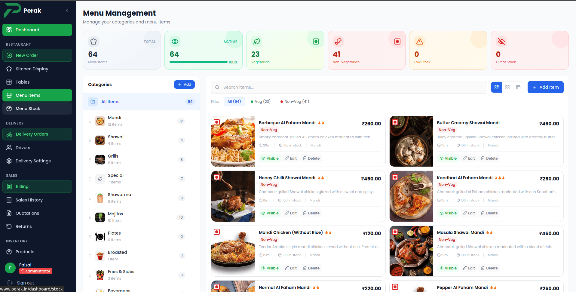 Restaurant operations